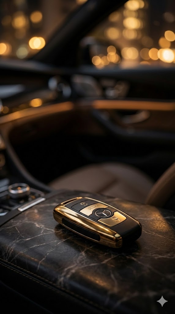 Luxury Car Key Mobile Background